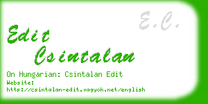 edit csintalan business card
